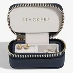 Cestovní krabička na šperky Stackers tmavomodrá barva