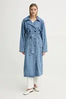 Džínový trenčkot BA&SH TRESCA modrá barva, 1E25TRES
