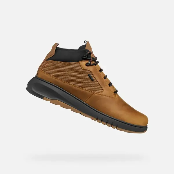 Light Brown Men's Ankle Boots Geox Aerantis 4X4 ABX - Men's