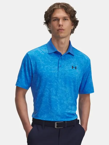 Men's T-shirt Under Armour UA Playoff 3.0 Printed Polo-BLU - Men's