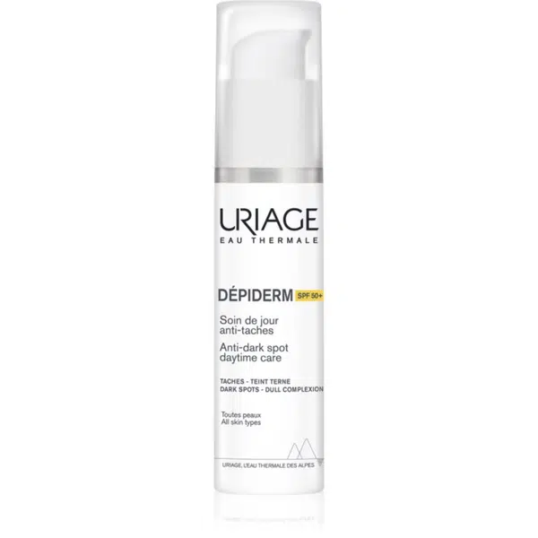 Uriage Dépiderm Anti-dark Spot Daytime Care ochranný denný krém k prevencii pigmentových škvŕn SPF 50+ 30 ml