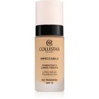 Collistar Impeccabile Long Wear Foundation dlhotrvajúci make-up SPF 15 3N Natural 30 ml