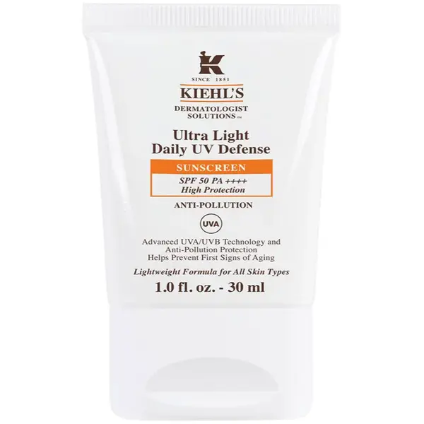 Kiehl's Ultra Light Daily UV Defense ultraľahký ochranný fluid pre všetky typy pleti vrátane citlivej SPF 50+ 30 ml