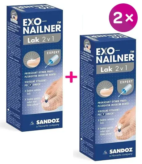 EXO-NAILER Exo-Nailner lak 2v1 2x5 ml
