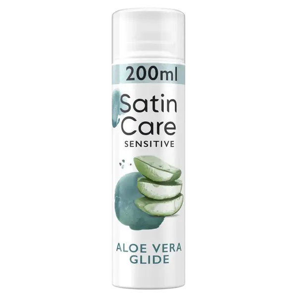GILLETTE VENUS Satin Care Gel na holenie Sensitive Aloe Vera Glide 200 ml