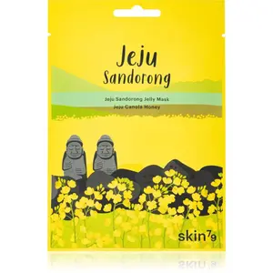 Skin79 Jeju Sandorong Jeju Canola Honey ošetrujúca plátienková maska pre obnovu povrchu pleti 33 g