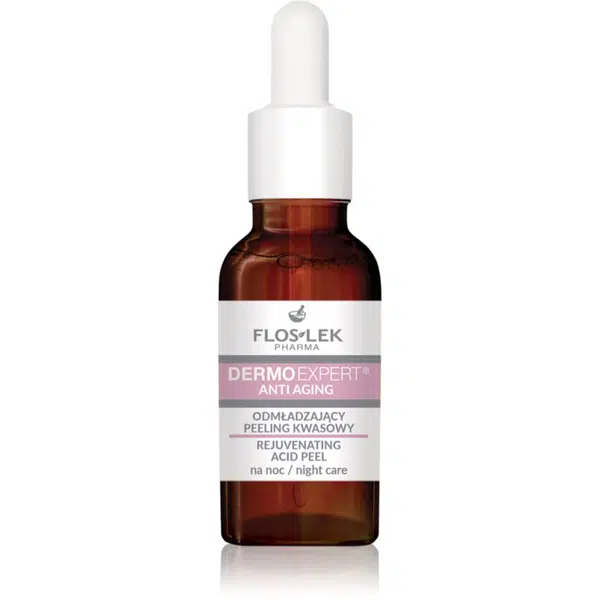 FlosLek Pharma DermoExpert Acid Peel omladzujúca nočná starostlivosť s exfoliačným účinkom 30 ml