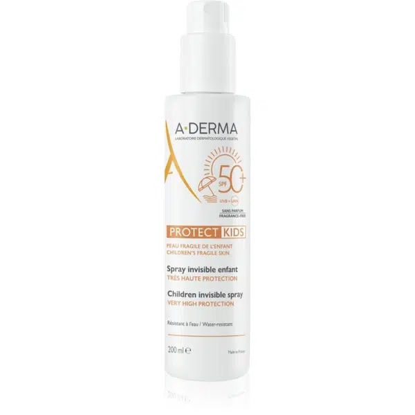 A-Derma Protect Kids Children Invisible Spray ochranné opaľovacie mlieko v spreji 200 ml