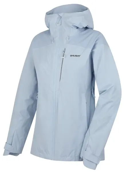 Husky  Nicker L light blue, M Dámska hardshellová bunda