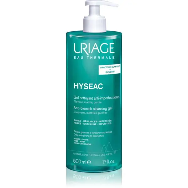 Uriage Hyseac Cleansing Gel jemný čistiaci gél na tvár a telo 500 ml