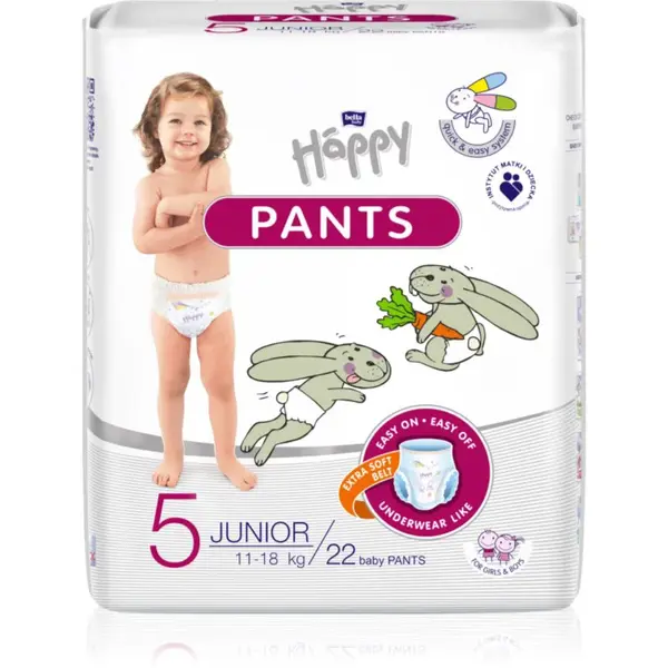 BELLA Baby Happy Pants jednorazové plienkové nohavičky Junior 11-18 kg 22 ks