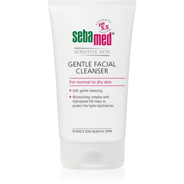 Sebamed Sensitive Skin veľmi jemná umývacia emulzia na tvár 150 ml