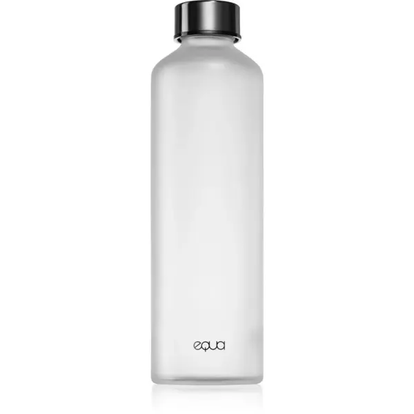 Equa Mismatch sklenená fľaša na vodu farba Velvet Black 750 ml