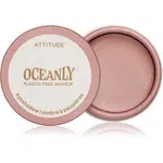 Attitude Oceanly Plastic Free Makeup krémové očné tiene s trblietkami odtieň Pretty in pink 5 ml