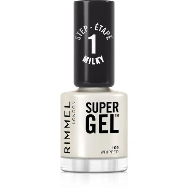 Rimmel Super Gel gélový lak na nechty bez použitia UV/LED lampy odtieň 109 Whipped 12 ml