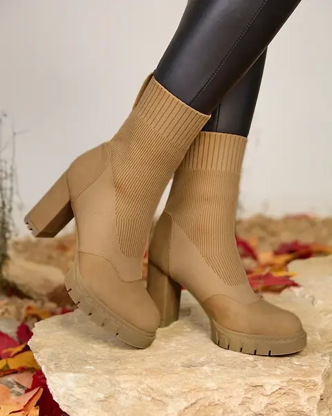 Resti Women's camel-colored Flexi Booties