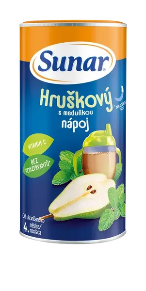 SUNAR rozpustný nápoj hruškový s medovkou 200 g