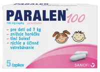 PARALEN 100 mg 5 čapíkov
