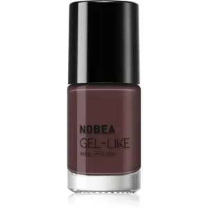 NOBEA Day-to-Day Gel-like Nail Polish lak na nechty s gélovým efektom odtieň Chocolate Mocha 6 ml