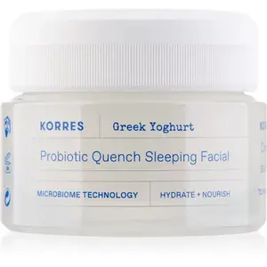 Korres Greek Yoghurt Probiotic Quench Sleeping Facial vyživujúci nočný krém s probiotikami 40 ml