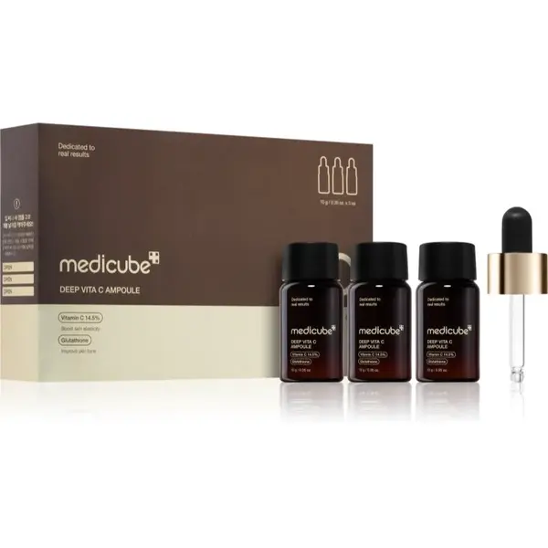 Medicube Deep Vita C Ampoule 2.0. ampuly pre zjednotenie farebného tónu pleti 3x10 g