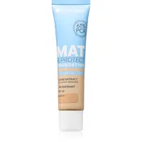 Bell Hypoallergenic Mat & Protect dlhotrvajúci zmatňujúci make-up SPF 25 odtieň 04 Peach 30 g