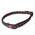 Obojok Dogtrace, čierno-oranžový 23 mm x 85 cm - 2,5 cm - Černo-oranžový