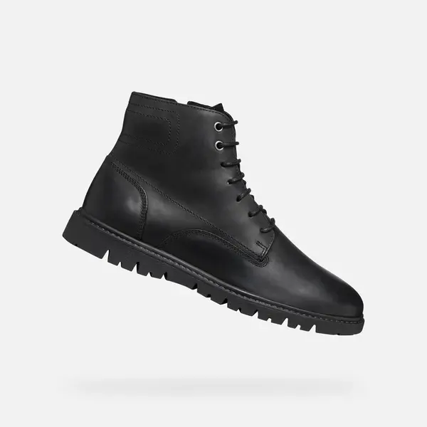 Black men's ankle boots Geox Ghiacciaio - Men's