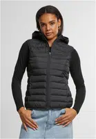 Women's ultra-light quilted vest black