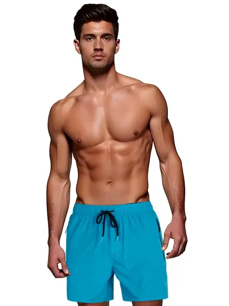 Modré pánske kúpacie šortky Dstreet