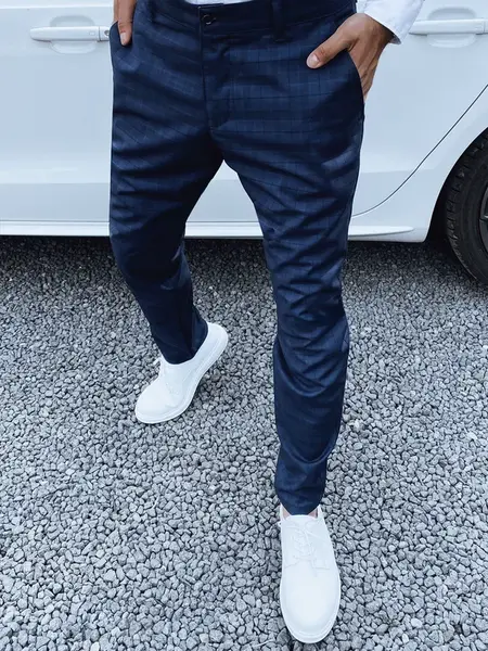 Pánske chino nohavice tmavomodré