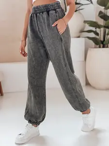 Dámske nohavice casual DREY Farba sivá DSTREET