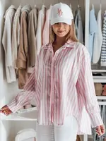 Dámska oversize košeľa s predĺženým zadným dielom