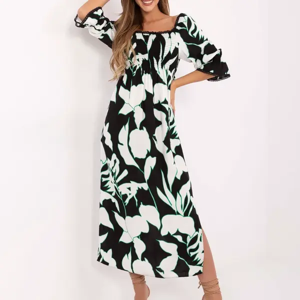 Dress-LK-SK-510095.89-black-white