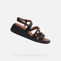 Black women's sandals Geox Meliconia - Women's