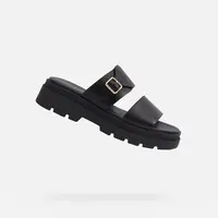 Black women's slippers Geox Adacter S - Women's
