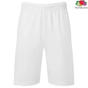 Men's White Shorts Iconic 195 Jersey Fruit of the Loom
