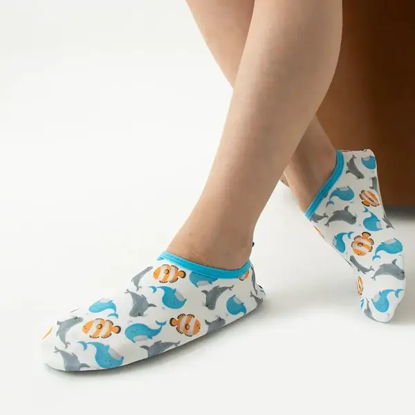 22256 Dewberry Non-Slip, Pool and Sea Shoes for Kids-BLUE