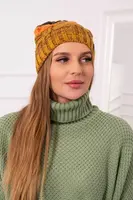 Kesi Čapica s fleece Dolores K303 horčica+oranžová+zelená