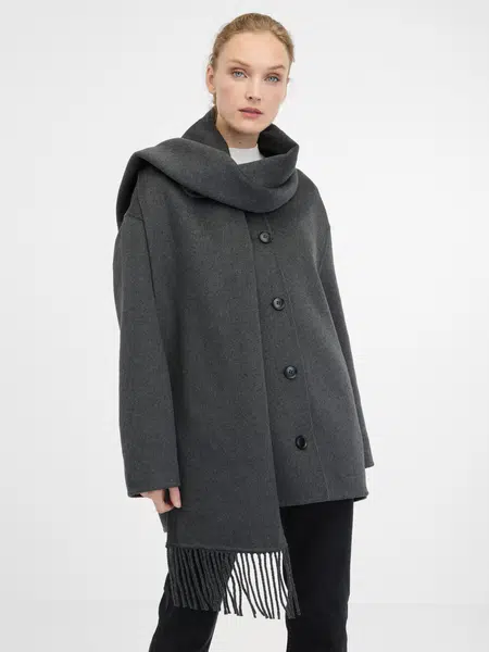 Dark grey women's coat ORSAY - Women's