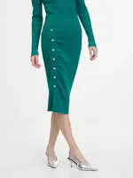 Zelená puzdrová sukňa ORSAY