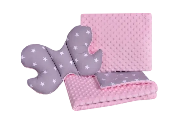 Medi Partners Set of a quilt with a pillow for a stroller