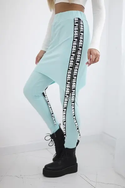 Pants/suit with mint selfie inscription