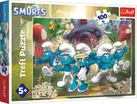 Trefl Puzzle 100 Zoznámte sa so Šmolkami - puzzle z kategorie 60 - 300 dílků