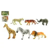 Zvířátka safari ZOO 6ks plast 10cm