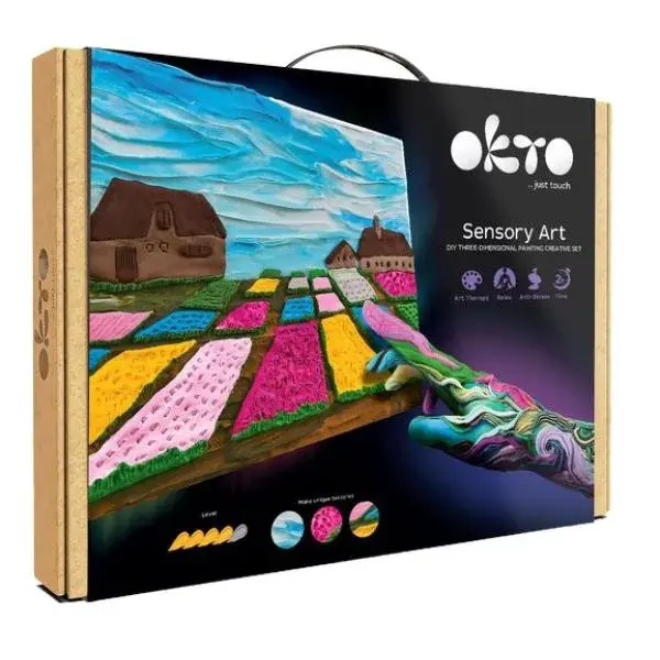 OKTO SENSOTY ART výtvarná sada ”Květinové záhony v Nizozemsku” 30x40 cm