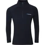 PROGRESS MT TRZ Pánský merino rolák s krátkým zipem, černá, velikost
