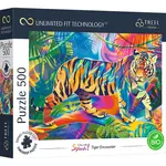 Trefl Prime puzzle 500 UFT - Barevné šplechy: Tiger