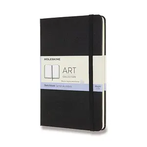 Skicář Moleskine - tvrdé desky M, čistý, černý