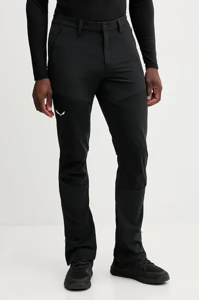 Sportovní kalhoty Salewa Puez Orval 2 DST pánské, černá barva, 00.0000027317